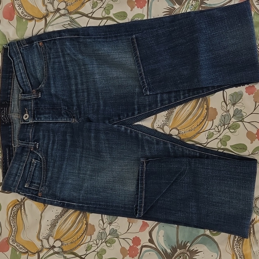 Lucky Brand Women's Sienna Slim Boyfriend Jeans 4/27 Crop Med Wash